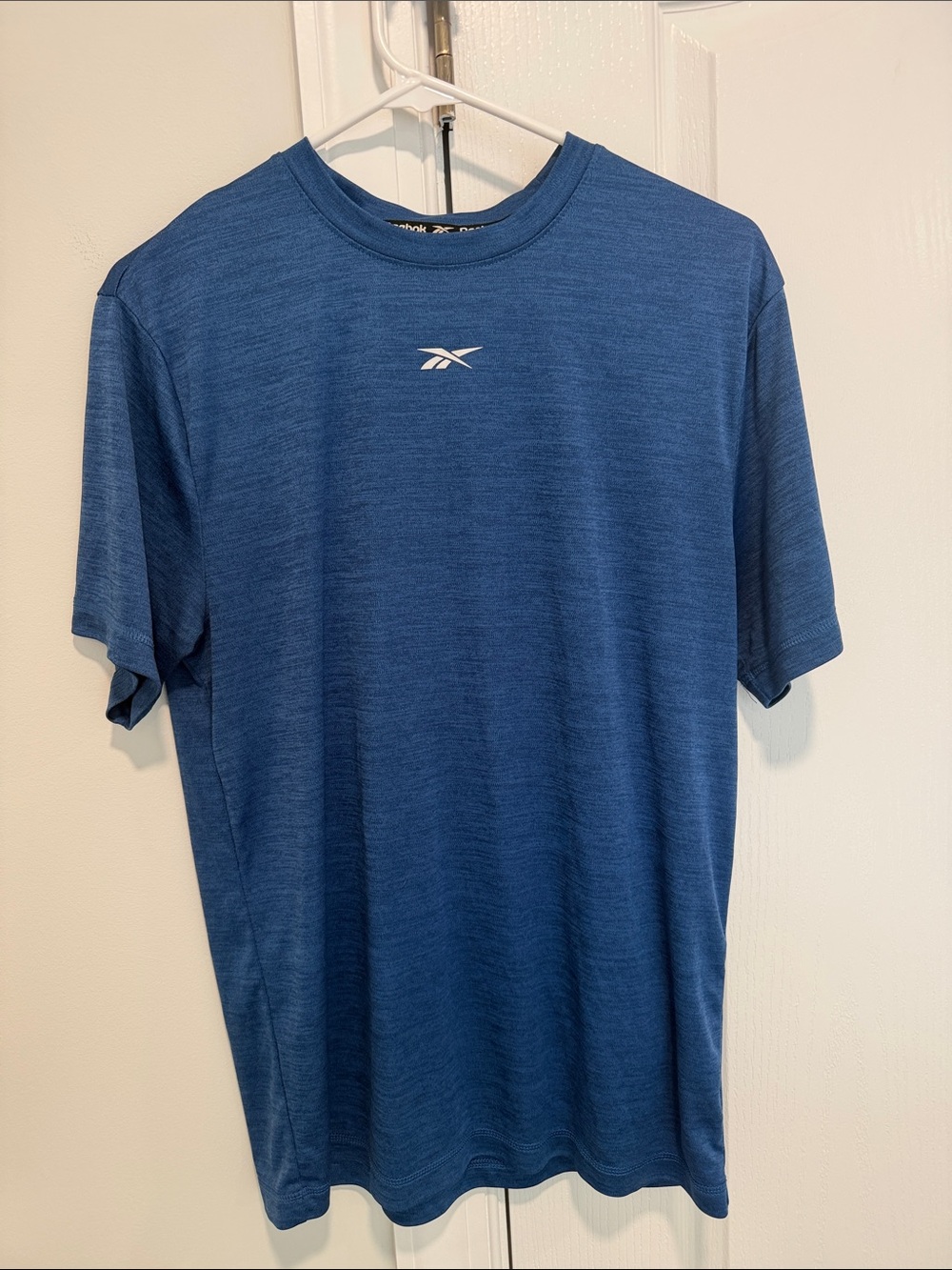 Reebok Men's Heathered Navy Crew Neck Performance Tee